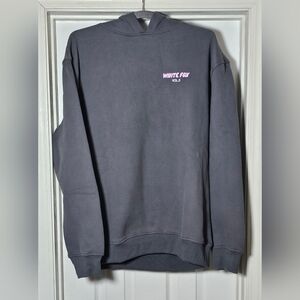 White Fox Boutique Woman's Offstage Hoodie Sweatshirt Volcanic Size L/XL Gray